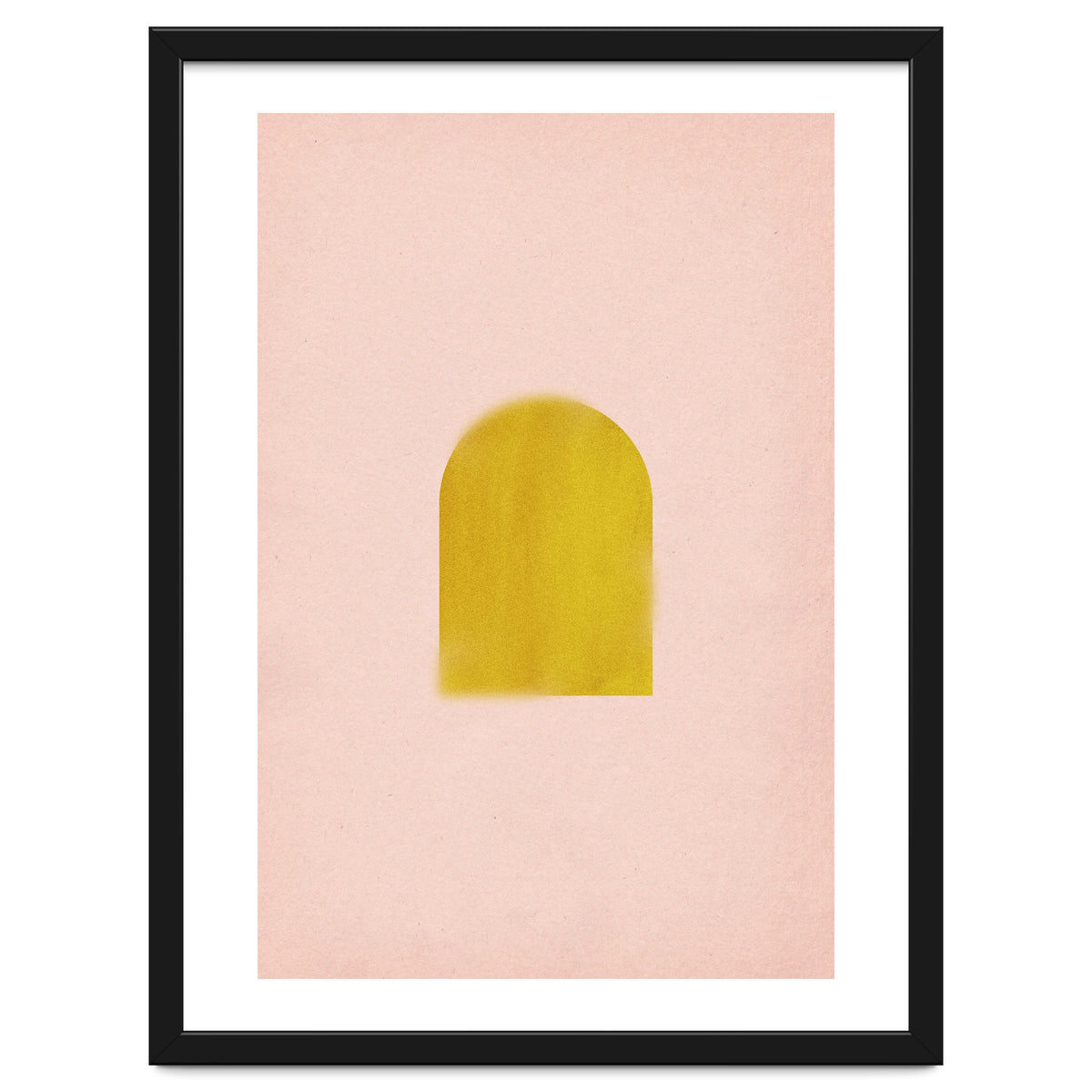 Pink and mustard arch