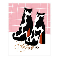 Cow Print Disco Shoes (Print Only)