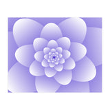 3d Abstract Purple Floral Spiral  (Print Only) thumbnail