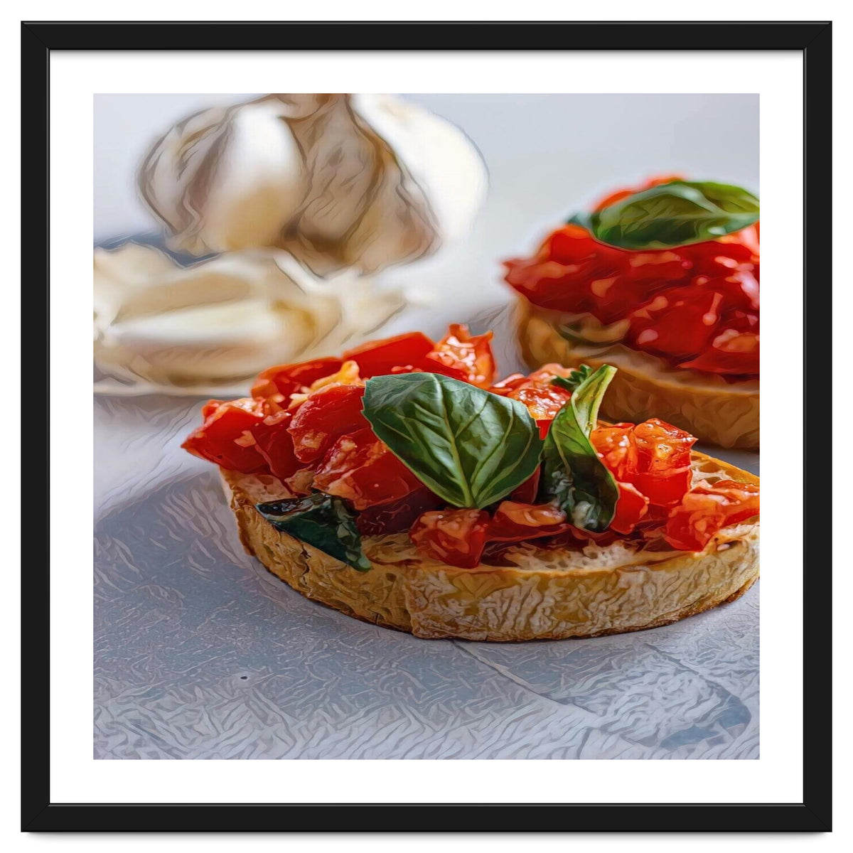Beautiful Bruschetta Italian Food