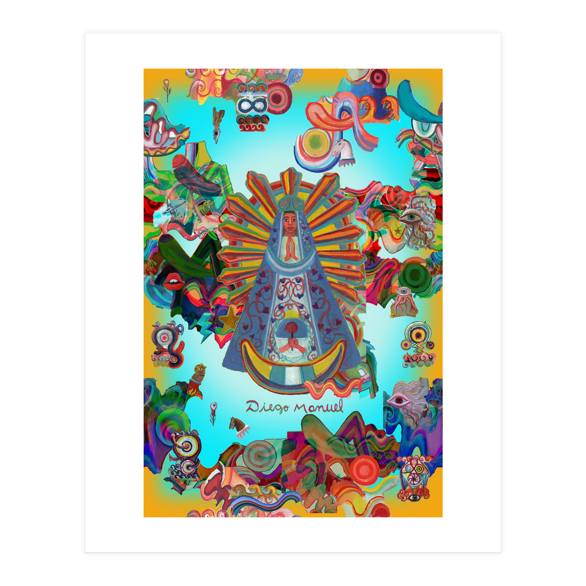 Virgen Y Graffiti 4 (Print Only)