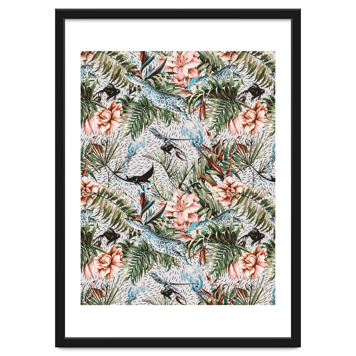 Paradisiacal flora and fauna