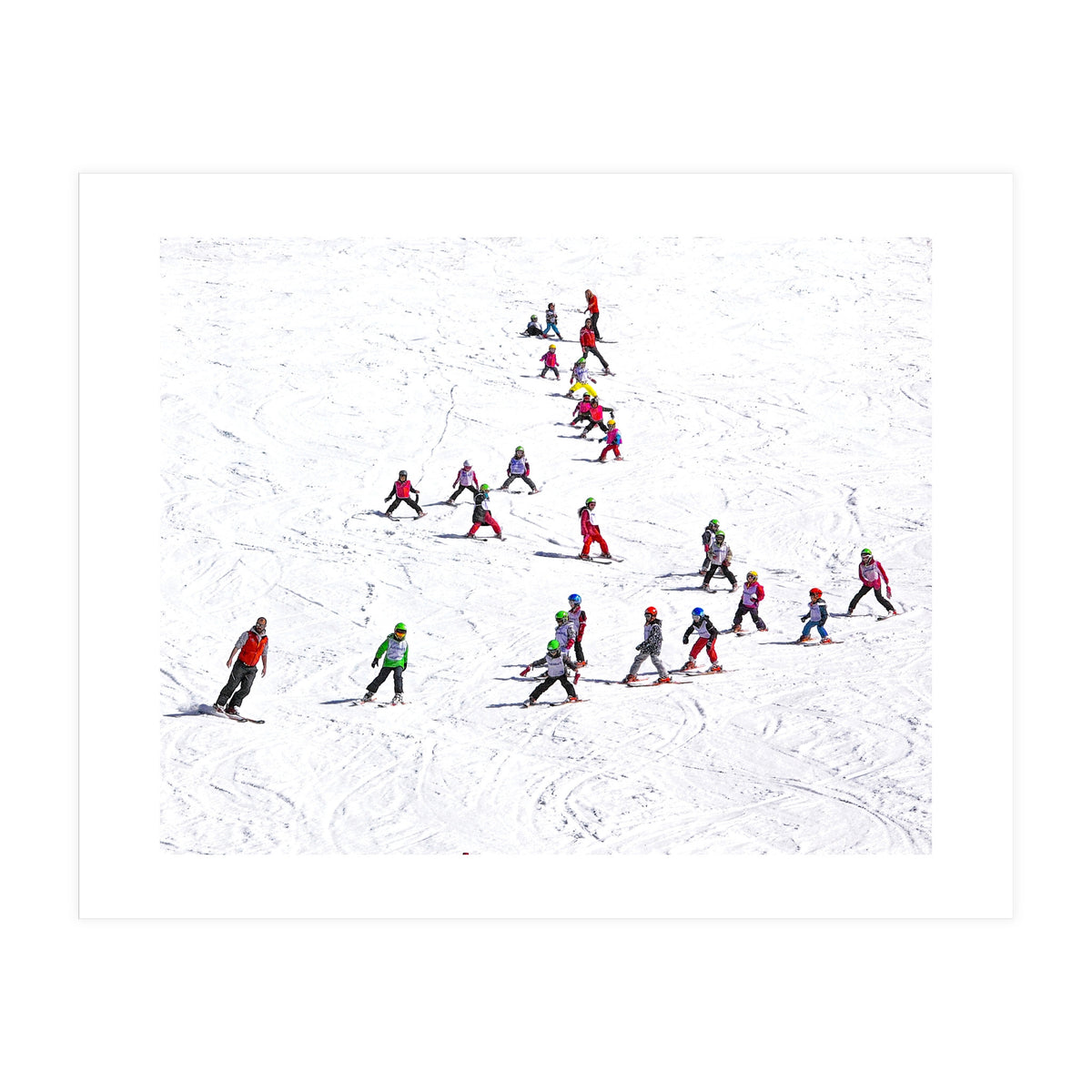Ski school (Colour) (Print Only)