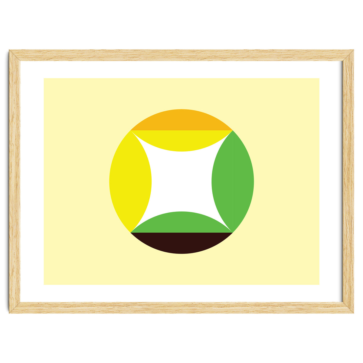 Geometric Shapes No. 21 - yellow, green & orange