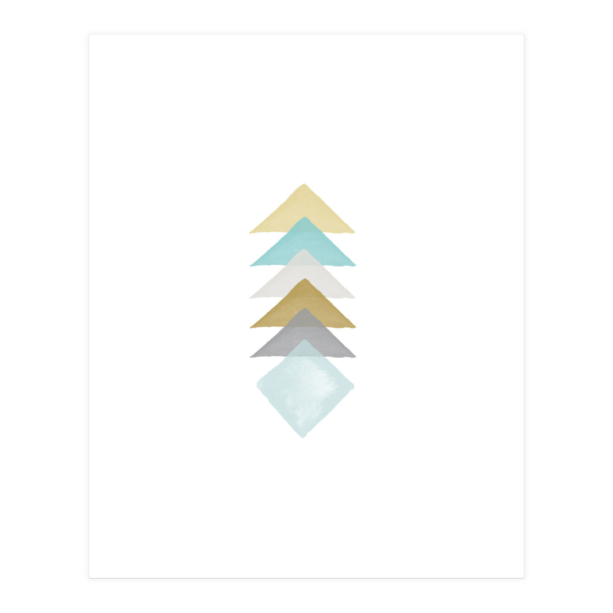 Watercolor Triangles (Print Only)