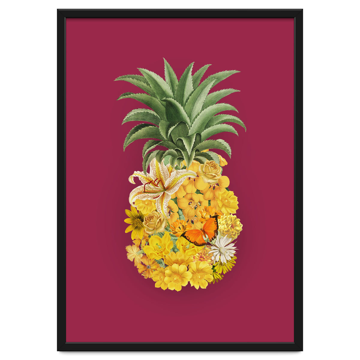 Pineapple Floral Pink