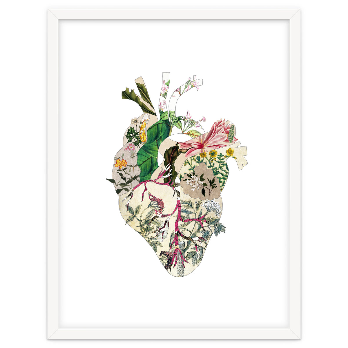 Vintage Botanical Heart