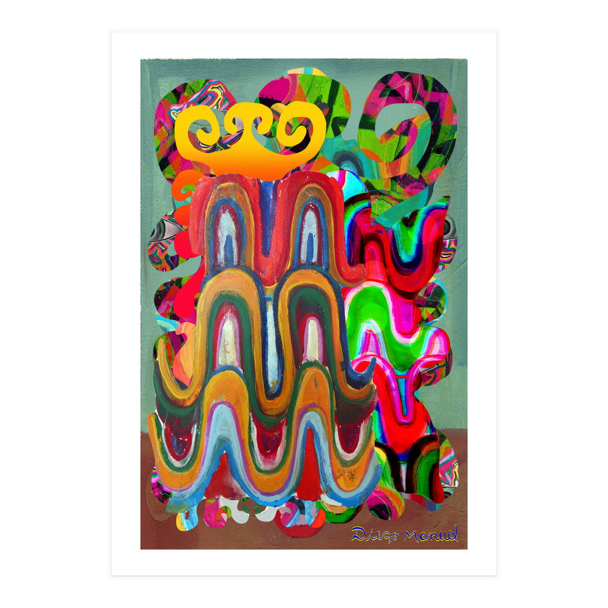 Pop Abstract Asimetrico A6 (Print Only)