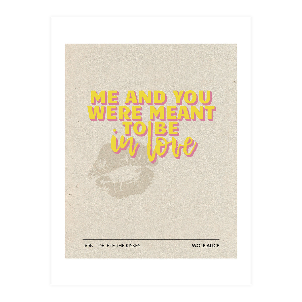 Wolf Alice - Don't Delete The Kisses (Print Only)