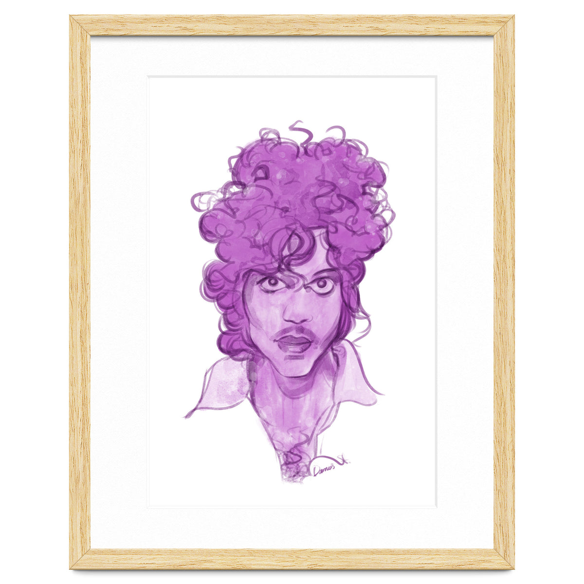 Prince Watercolor illustration