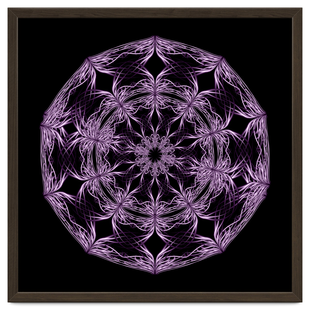 Mandala purple and black