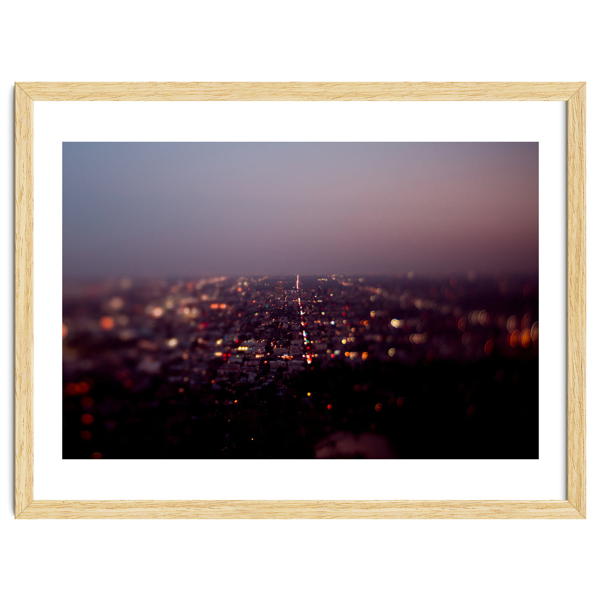 Aerial Los Angeles at Night