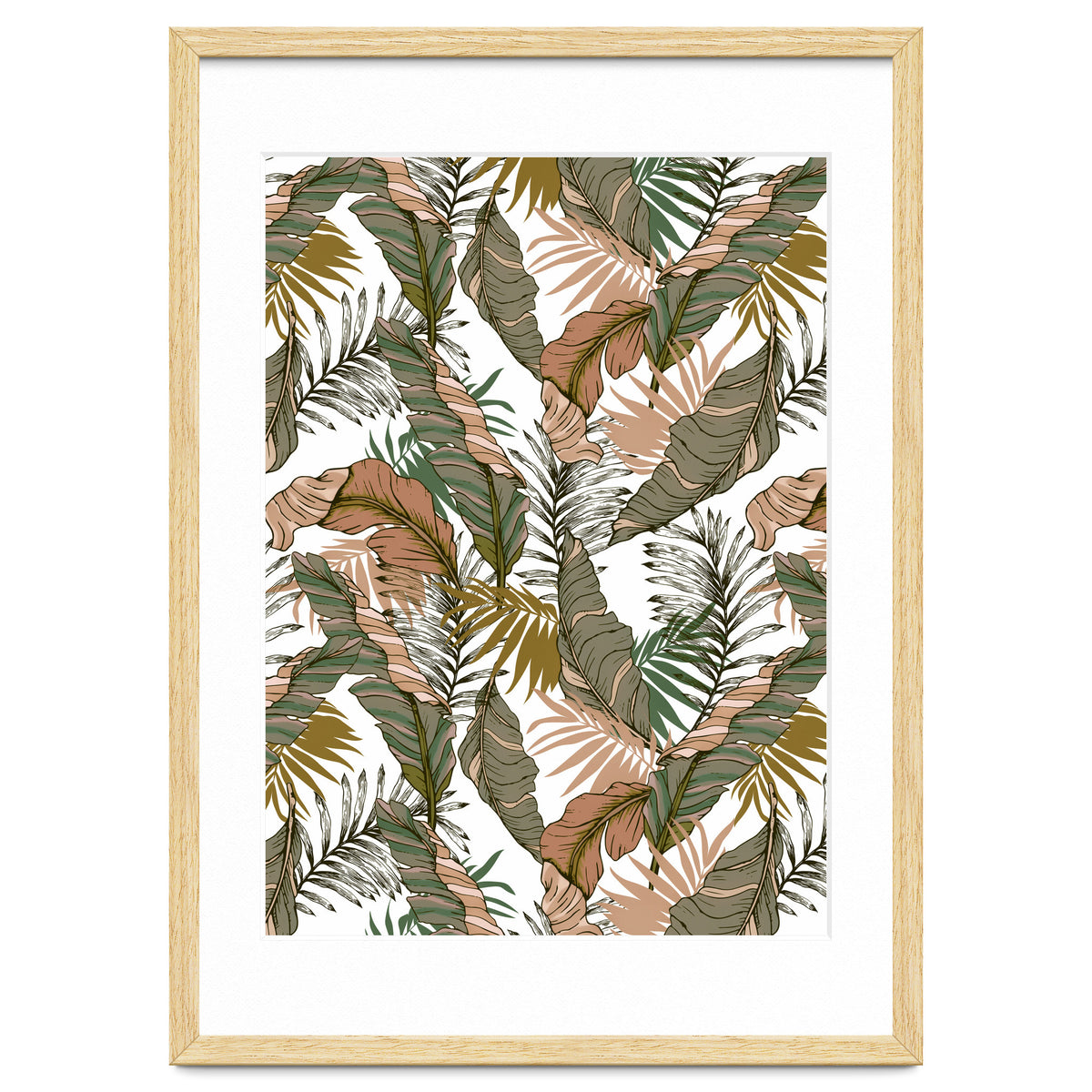 Drawing of wild tropical jungle I