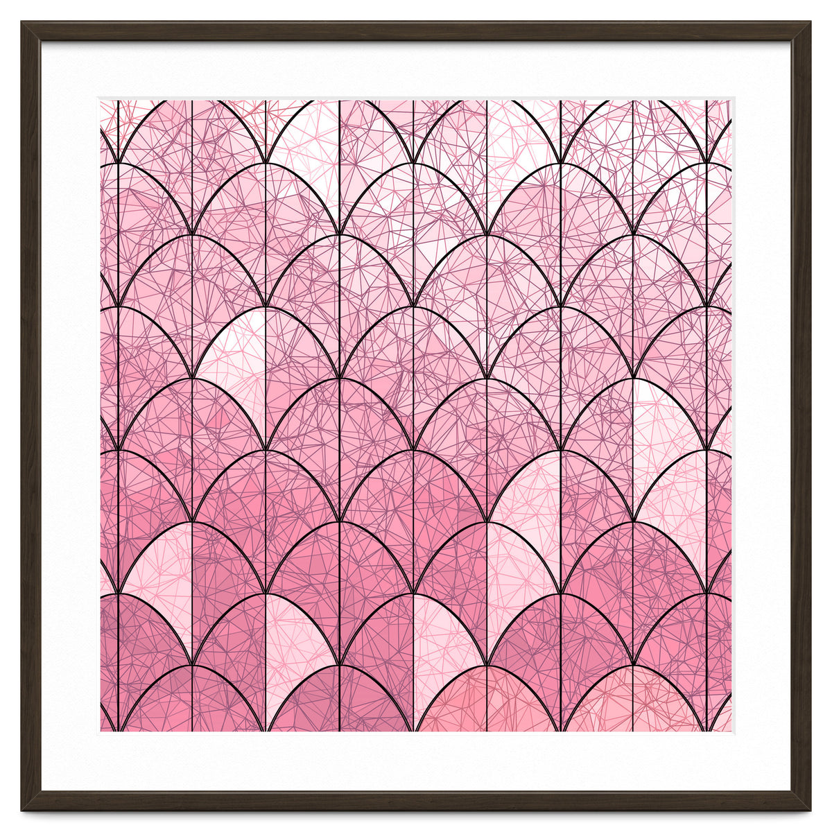 Mermaid scales pink and black