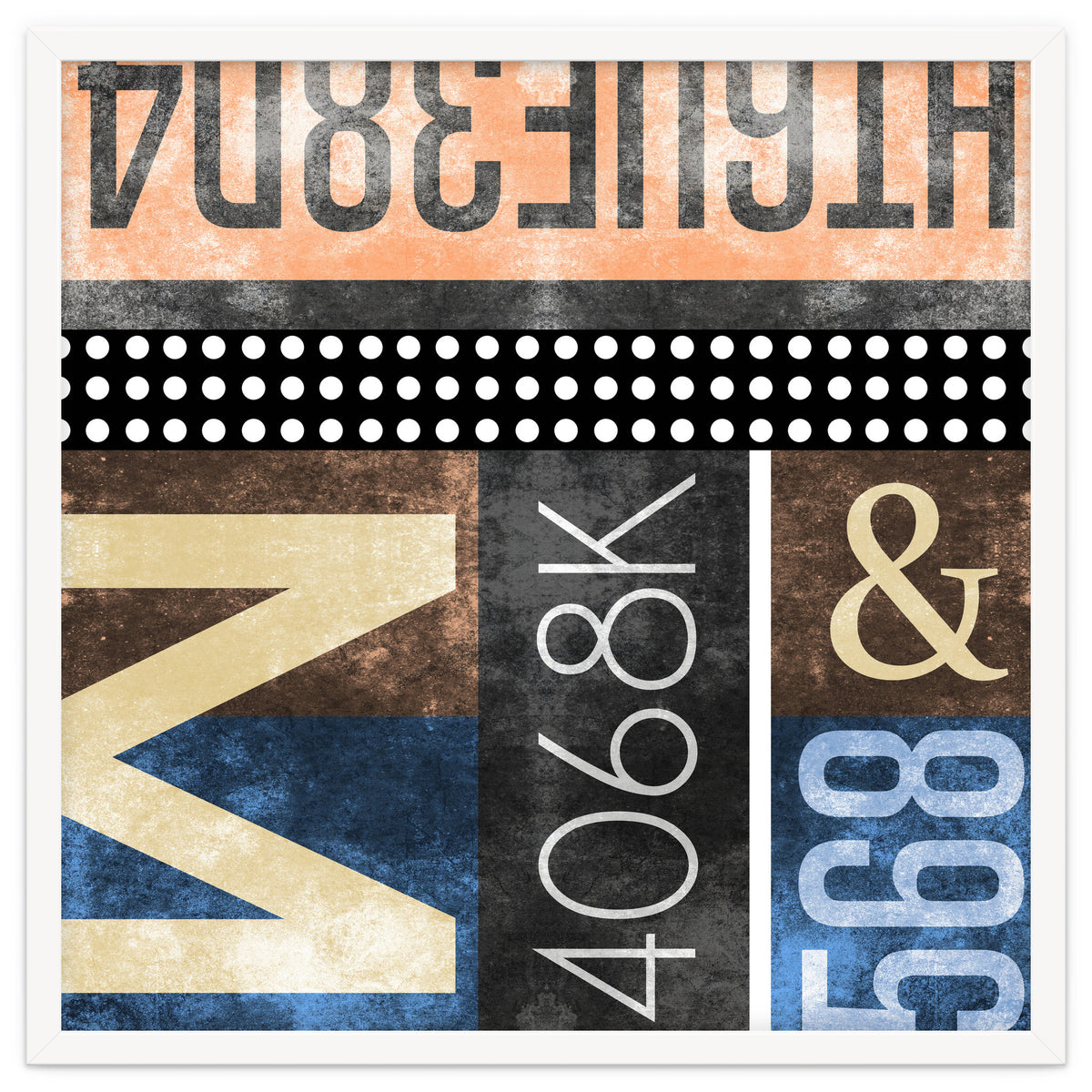 Typographic Industrial Abstract - M