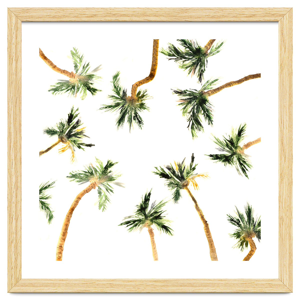 Under the coconut palms || watercolor