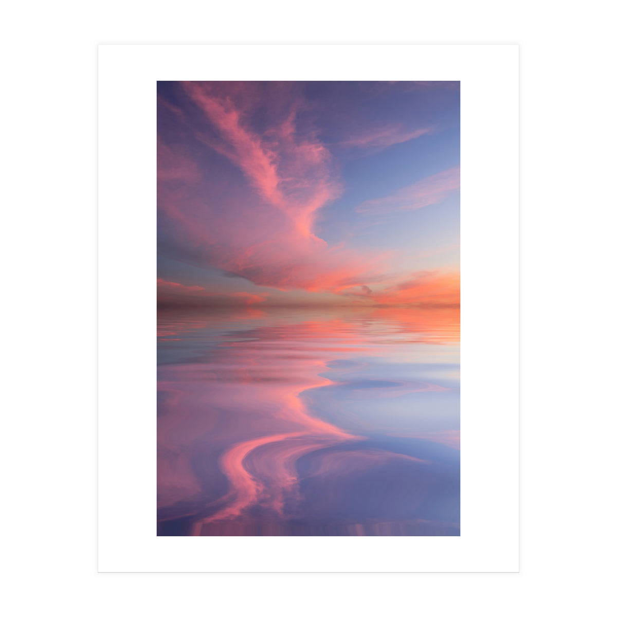 Pink and Blue Sunset (Print Only)