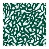 Deep Emrald | Green Terrazzo Pattern | Fun Funky Eclectic Modern Boho Painting (Print Only) thumbnail