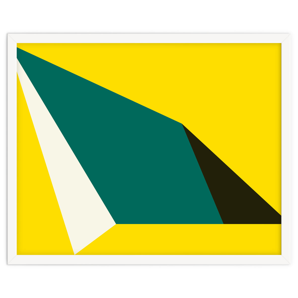 Geometric Shapes No. 74 - yellow, green & black