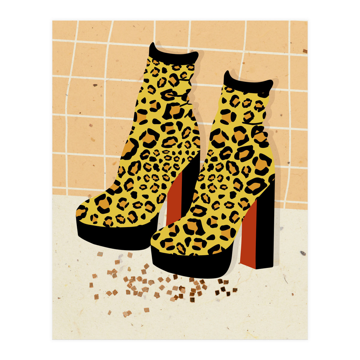 Leopard Disco Platforms (Print Only)