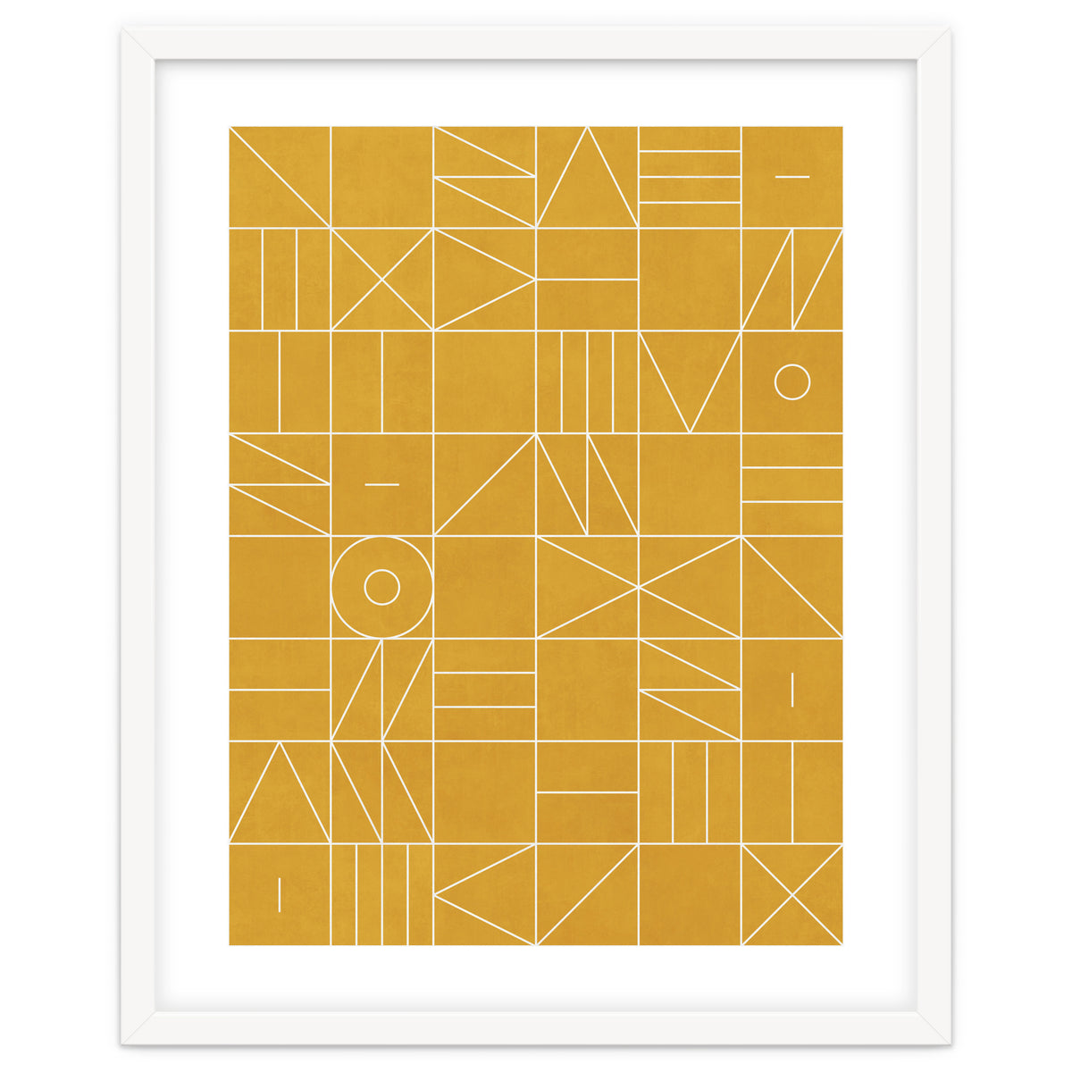 My Favorite Geometric Patterns No.4 - Mustard Yellow