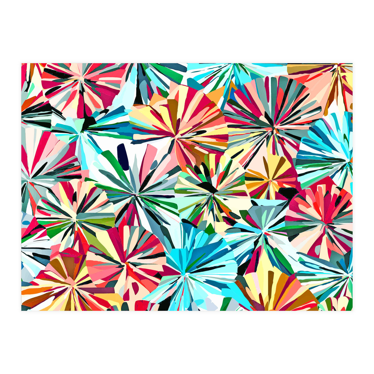 Paper Fans Abstract (Print Only)