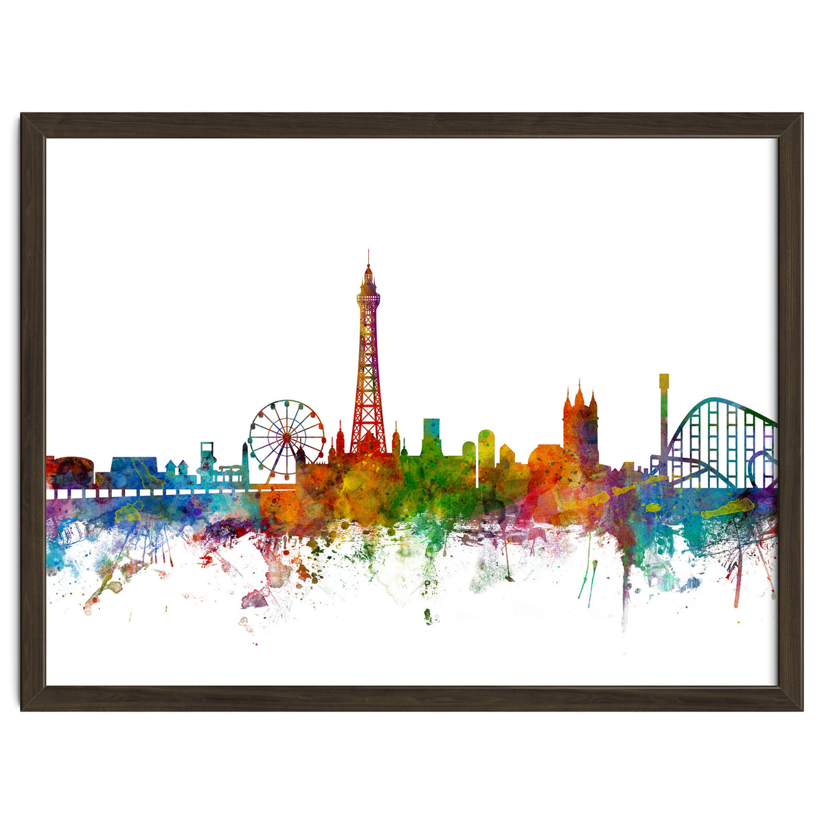 Blackpool England Skyline