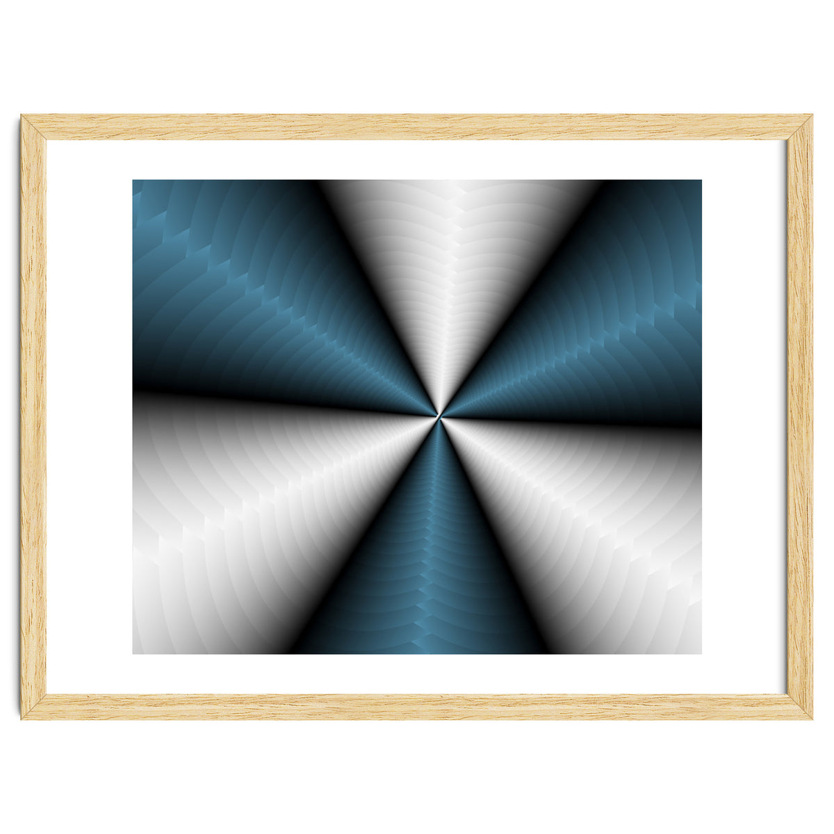 Blue Color Modern Interior Art