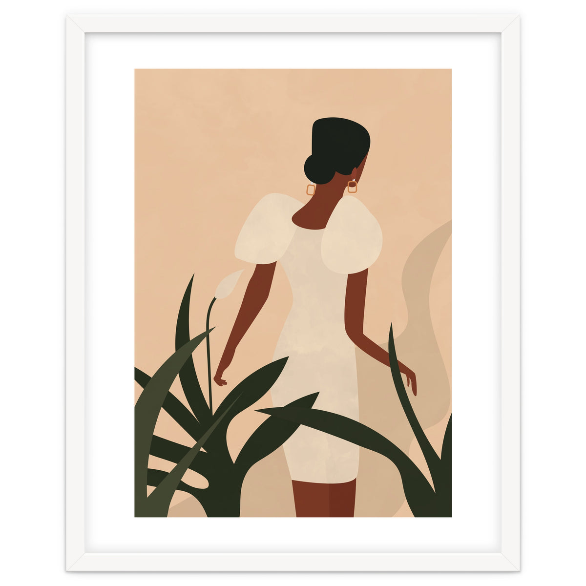 Woman Boho Minimalist Illustration