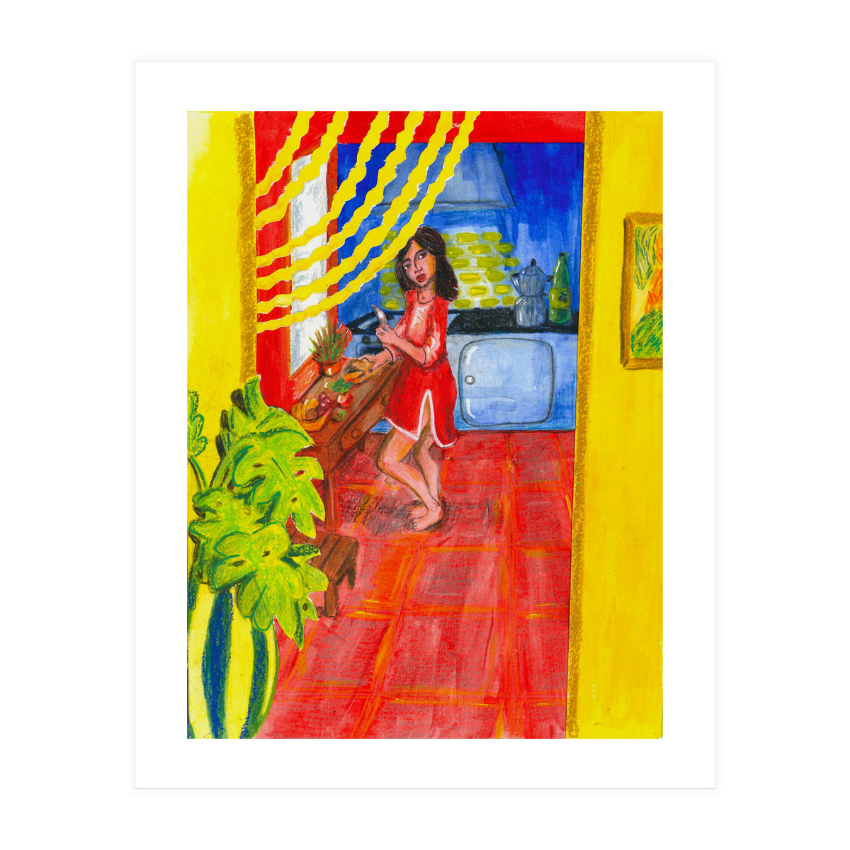 Penelope In The Kitchen (Print Only)