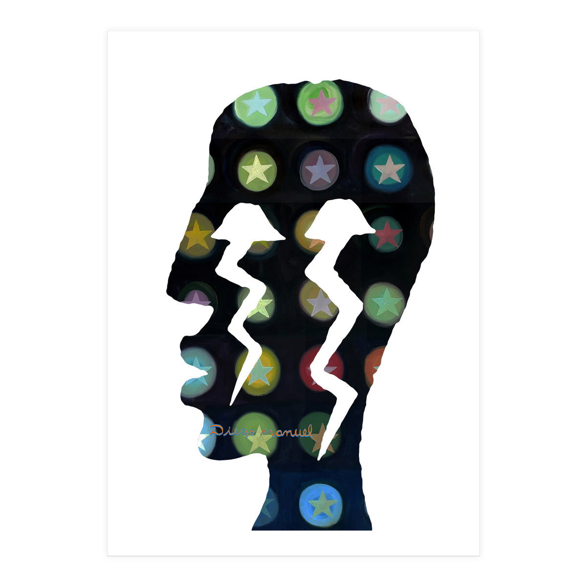 Perfil Con Rayos 13 (Print Only)