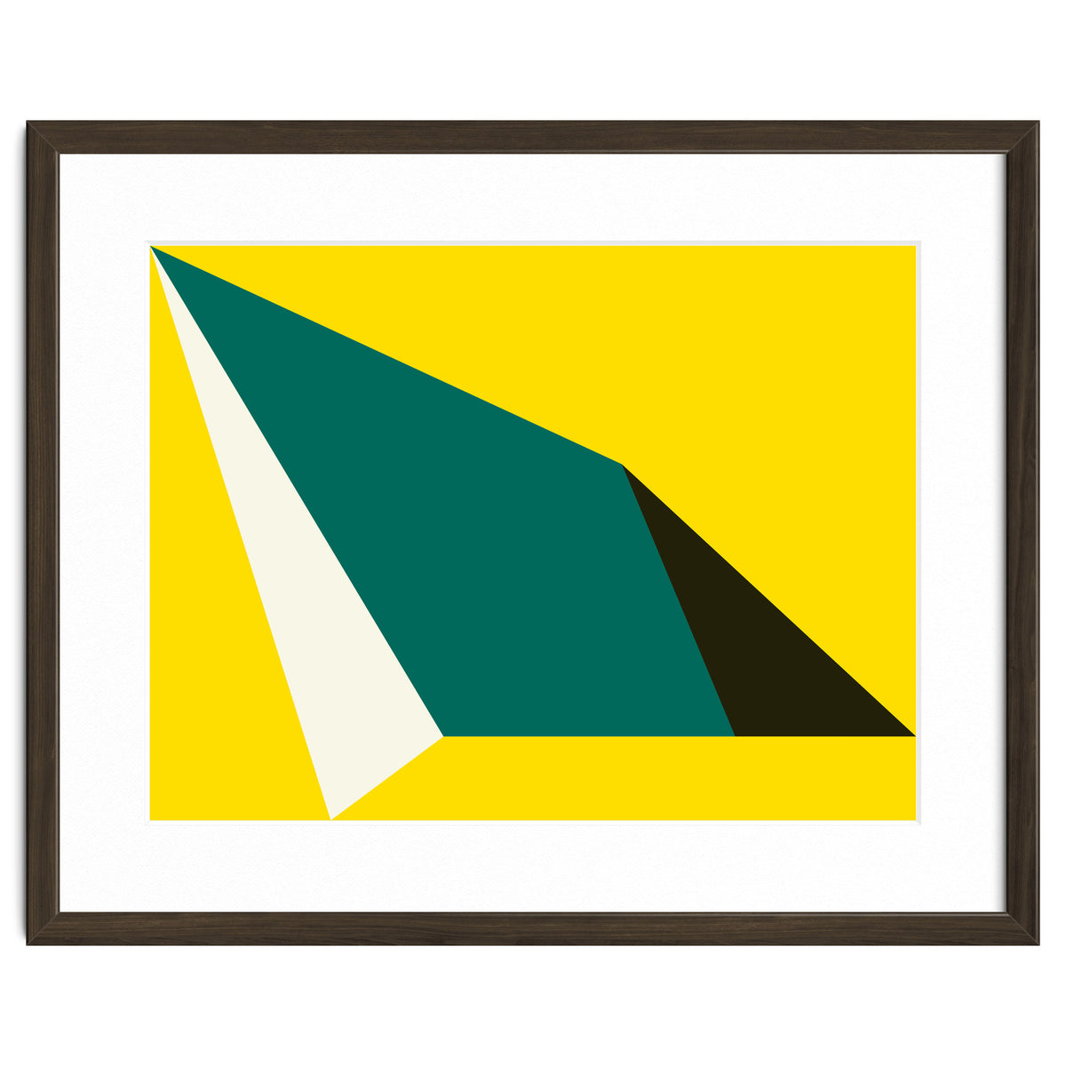 Geometric Shapes No. 74 - yellow, green & black
