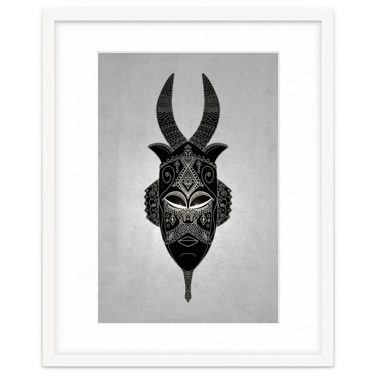 Horned Tribal Mask