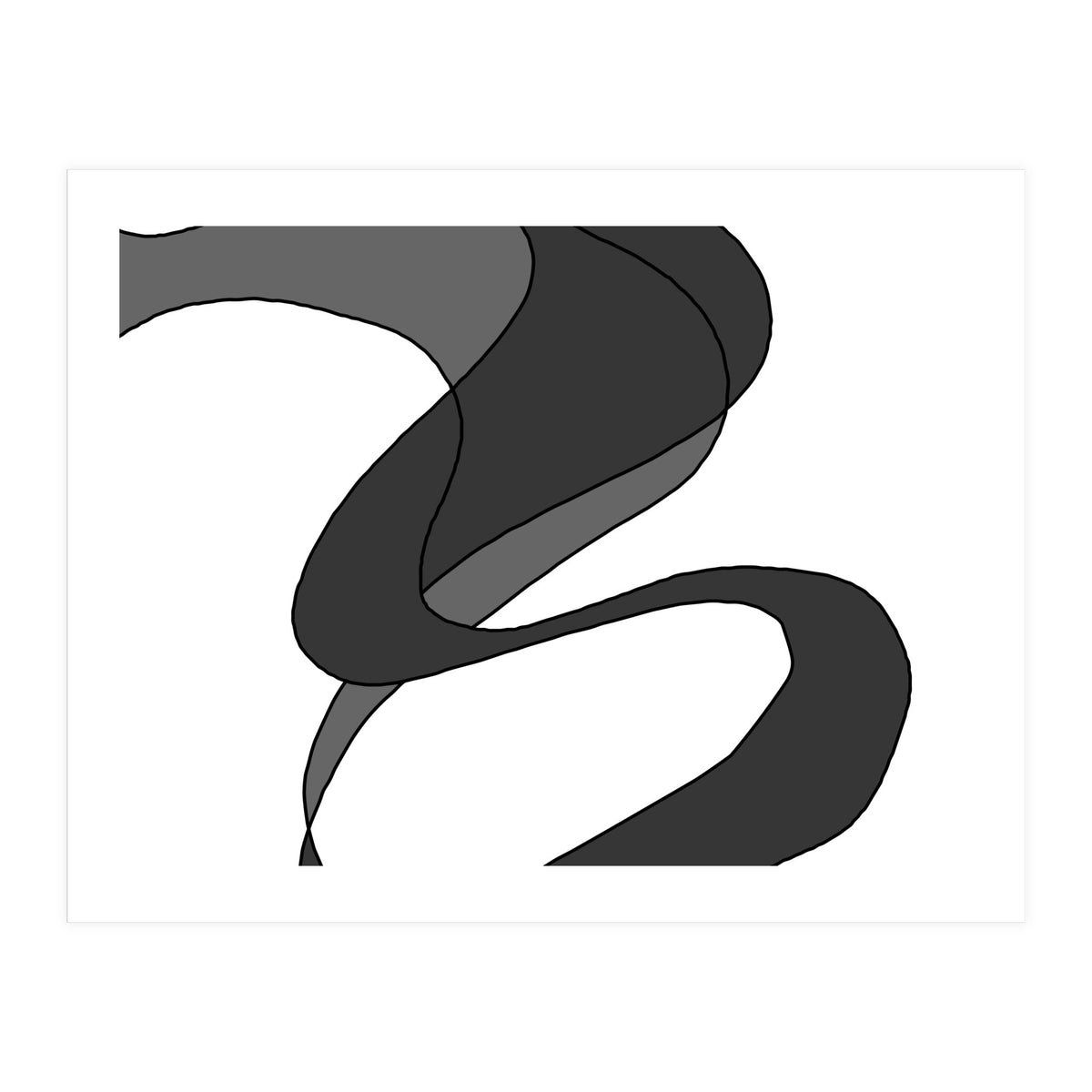 Grey Waves 6 (Print Only)