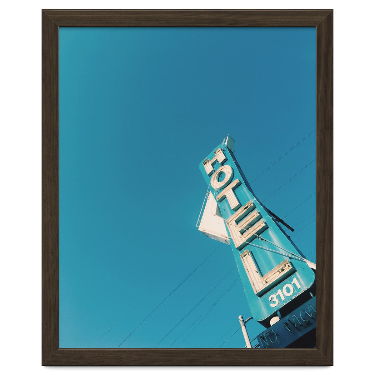 Hotel sign in California