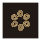 Golden floral lines | abstract minimal (Print Only) thumbnail