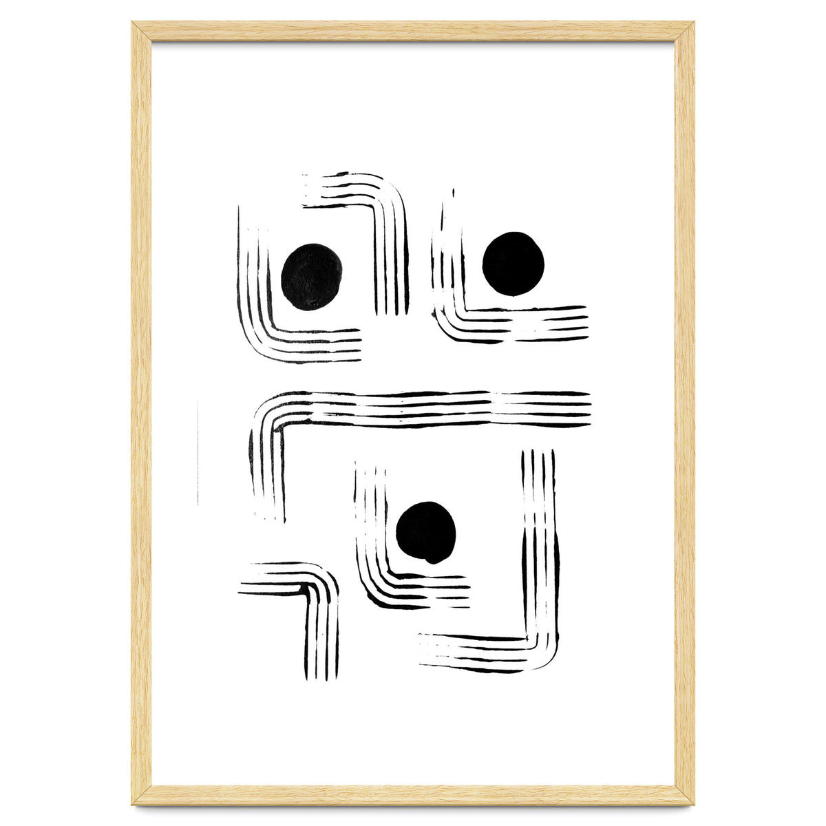 Mid-century Modern Monochrome Print #2