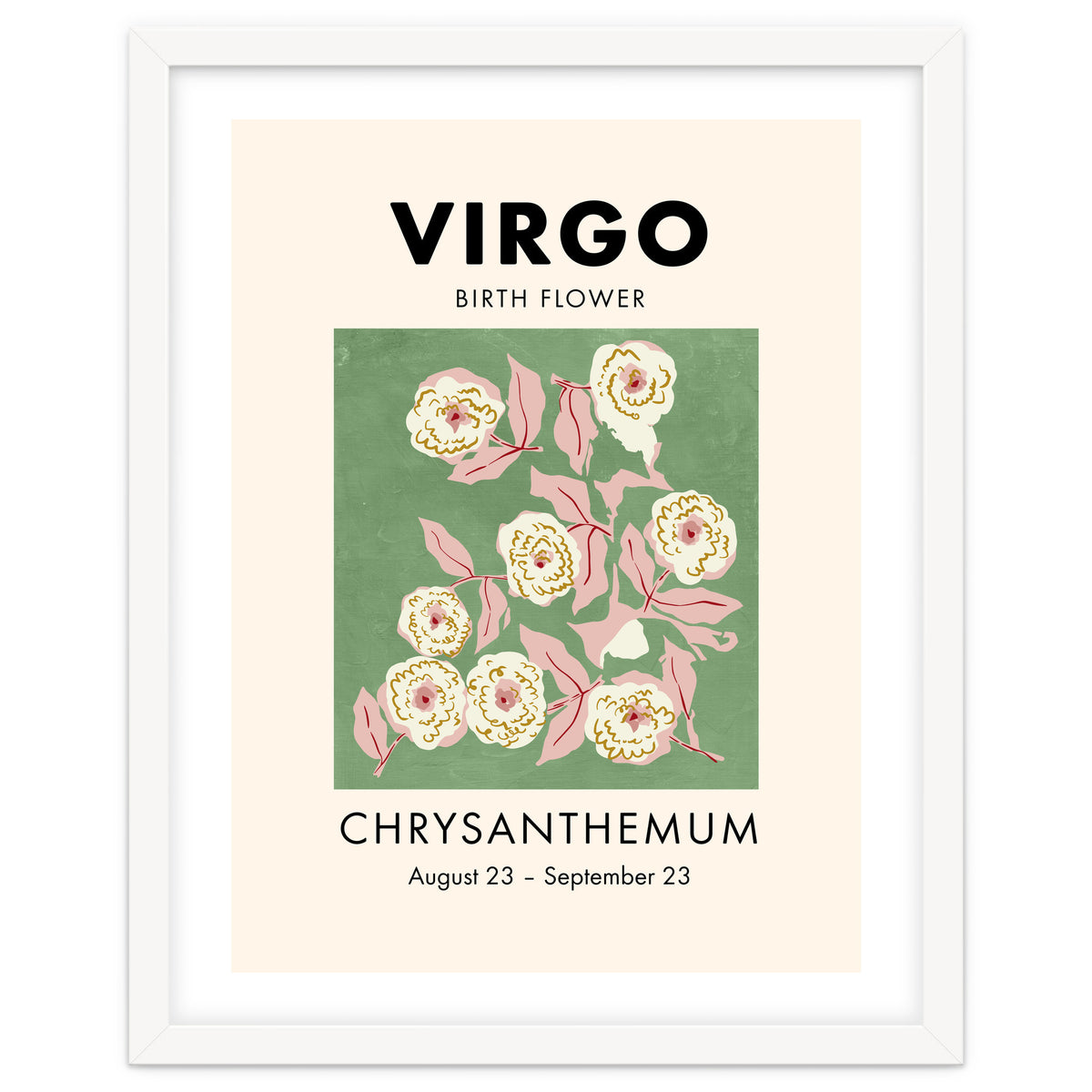 Virgo Birth Flower Chrysanthemum