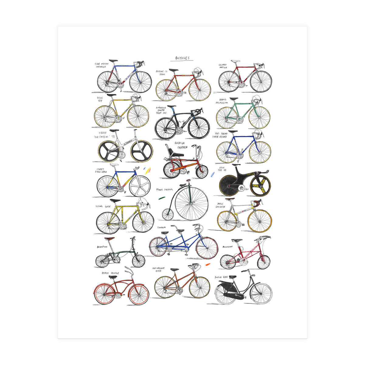 Bicycles (Print Only)