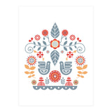 Scandinavian Folk Art Pattern (Print Only) thumbnail