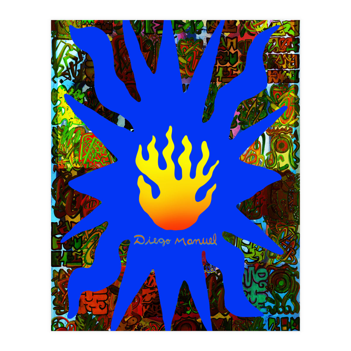 Fuego Y Graffiti 64 (Print Only)