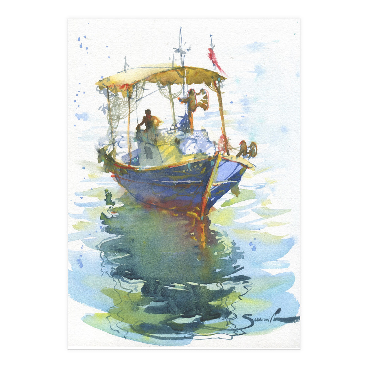 Old fishing ship (Print Only)