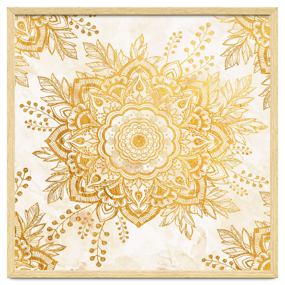 Queen Starring of Mandala-Gold Sunflower I
