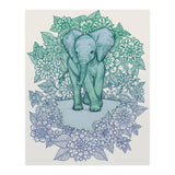 Emerald Elephant in the Lilac Evening (Print Only) thumbnail