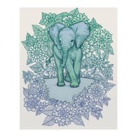 Emerald Elephant in the Lilac Evening (Print Only)