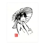 Geisha Umbrella  (Print Only) thumbnail