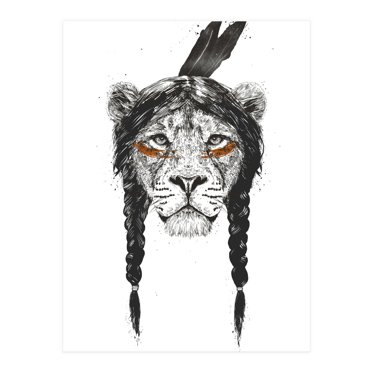 Warrior Lion (Print Only)