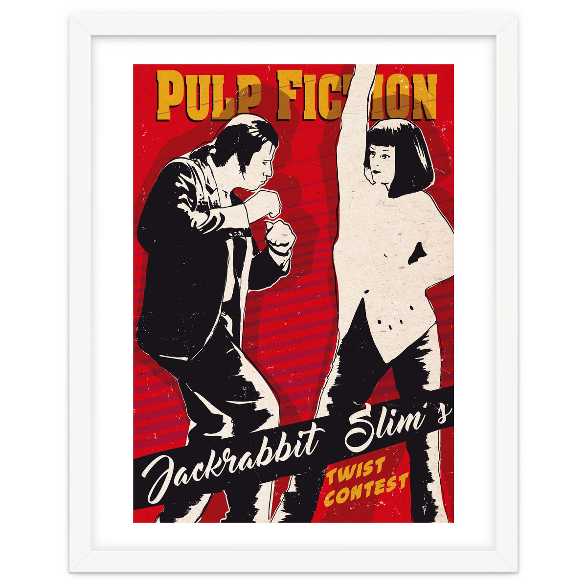 Twist dance Pulp Fiction movie poster