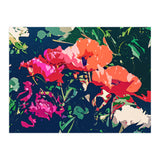Where Darkness Blooms, Dark Floral Botanical Painting, Eclectic Blush Plants Garden Nature Flowers (Print Only) thumbnail