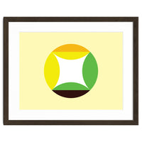 Geometric Shapes No. 21 - yellow, green & orange